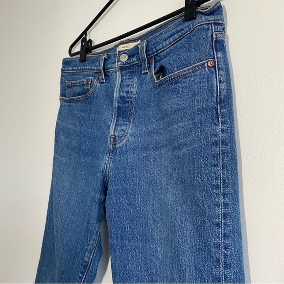 Levi’s Women Wedgie Cropped High Waisted Jeans Blue Denim Size 30 - Picture 3 of 16